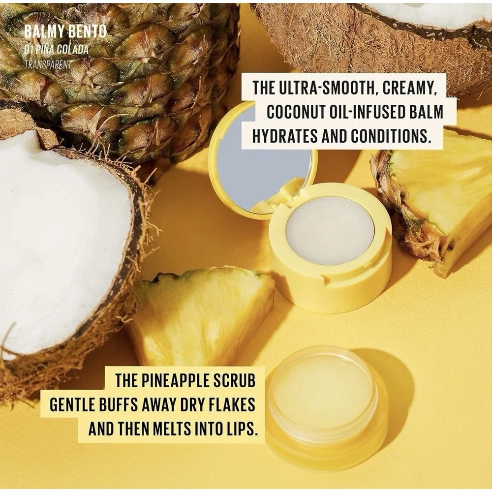 KAJA KOREAN SKIN CARE - BALMY BENTO Lip Balm + Scrub  Pina Colada BRAND‎ NEW